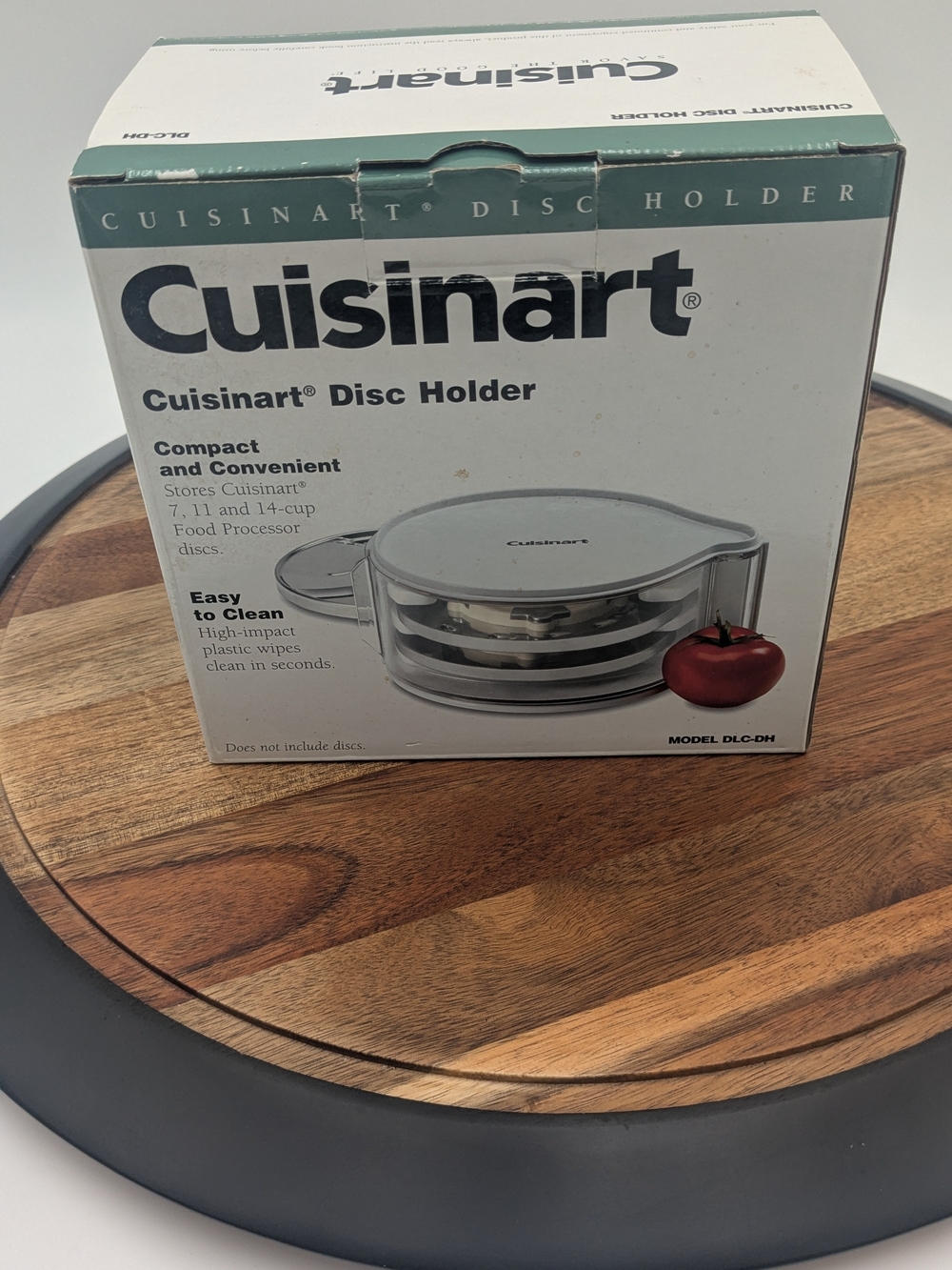 Cuisinart DLC-DH Food Processor Disc Holder w/ 3 Cutting Discs Original Box
